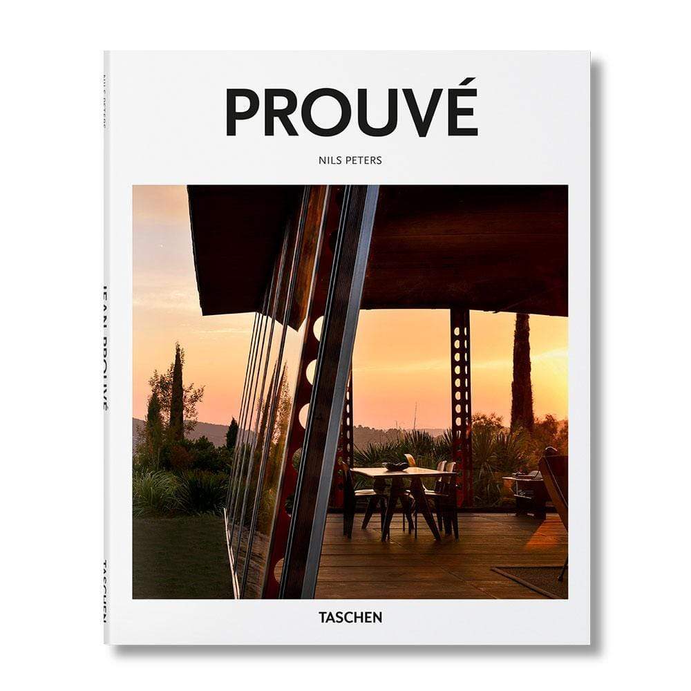 Taschen Prouvé, livre d’art. L’architecte et designer français Jean Prouvé a inventé des bâtiments économes et pétulants qui marient matériaux peu onéreux, production de masse, élégance esthétique et génie technique