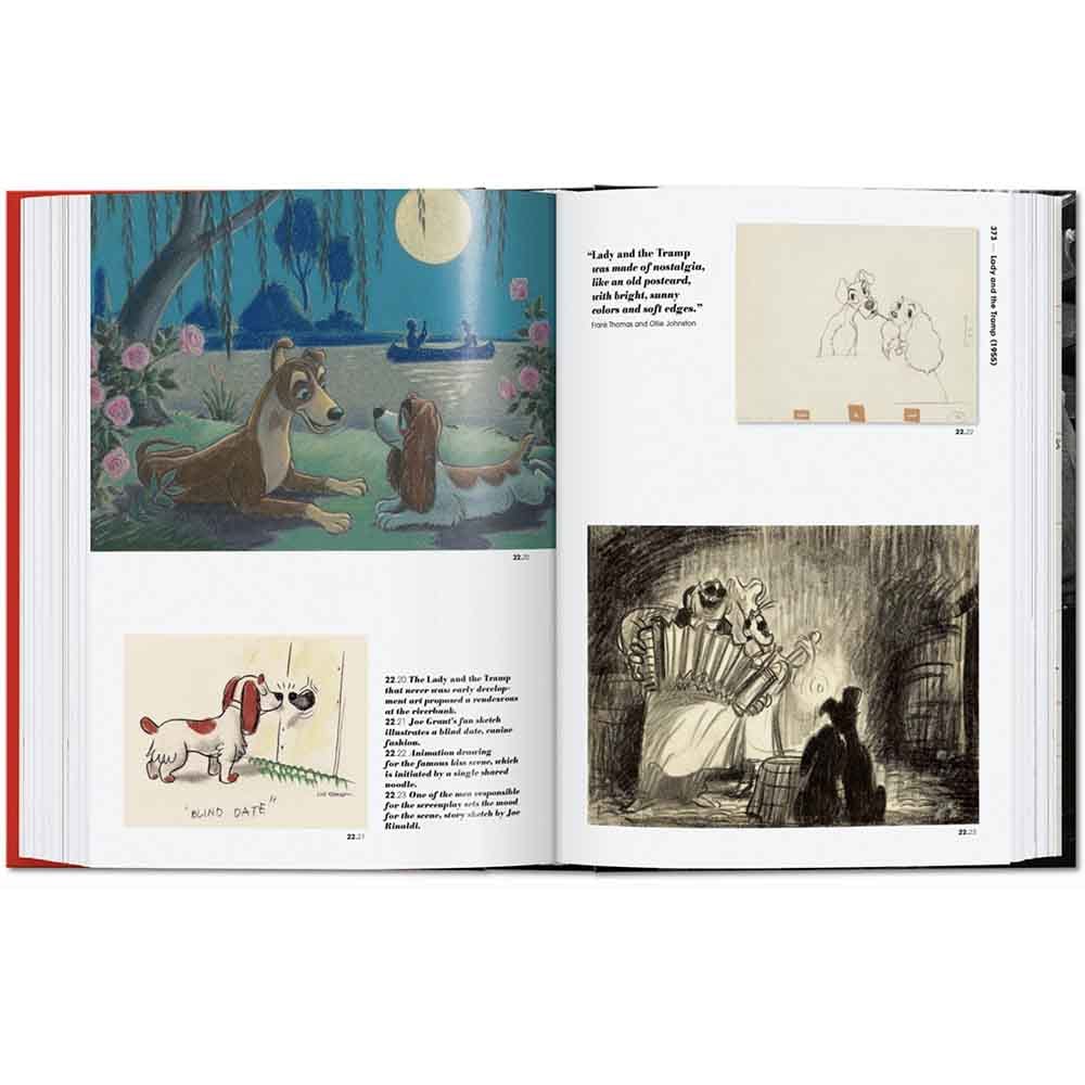 'The Walt Disney Film Archives' de Taschen révèle l'animation Disney. Photos, croquis et montages dévoilent l'évolution cinématographique de 1921 à 1968.