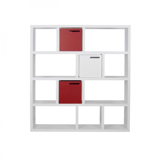 TemaHome Berlin 004, bibliothèque d’une longueur de 150 cm, en bois, blanc