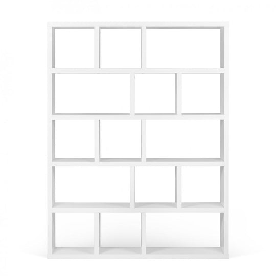 TemaHome Berlin 005, bibliothèque d’une largeur de 150 cm, en bois, blanc