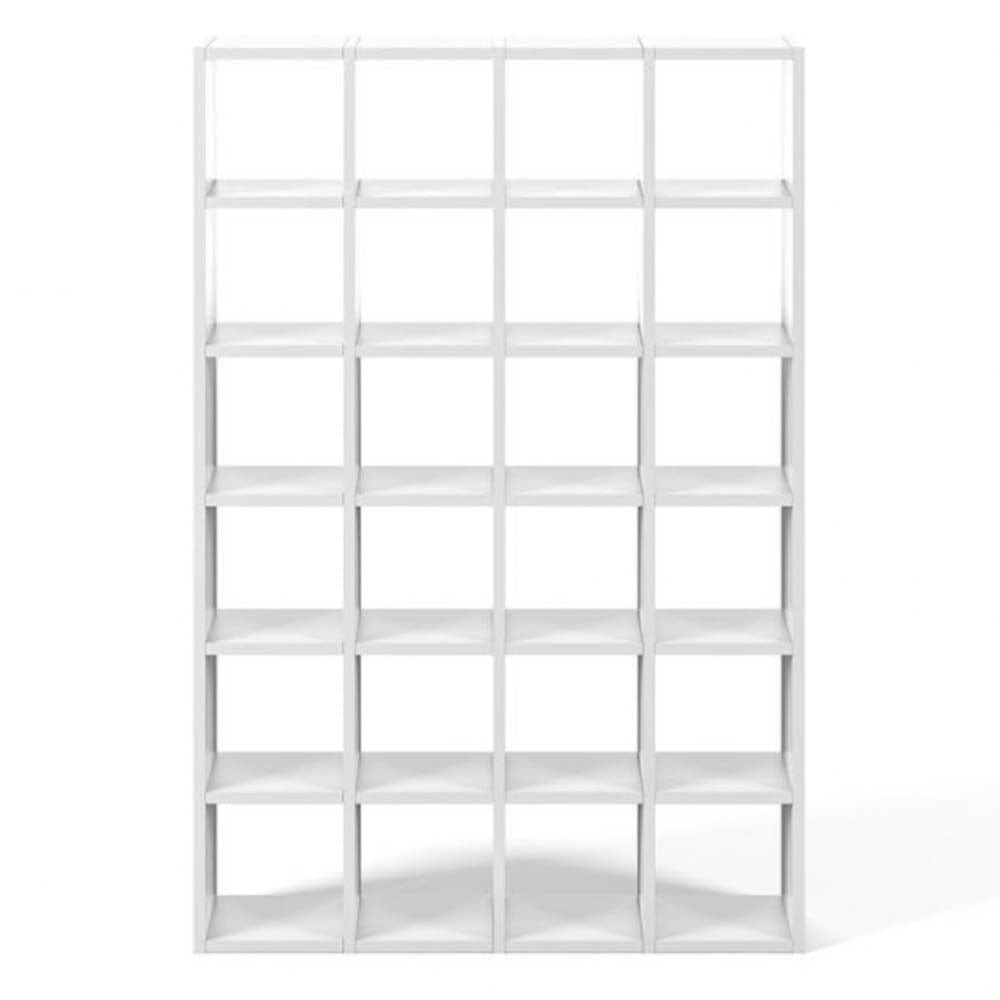 TemaHome Pombal 001, bibliothèque de rangement, en bois, blanc