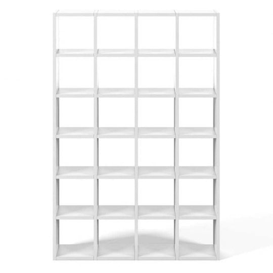 TemaHome Pombal 001, bibliothèque de rangement, en bois, blanc