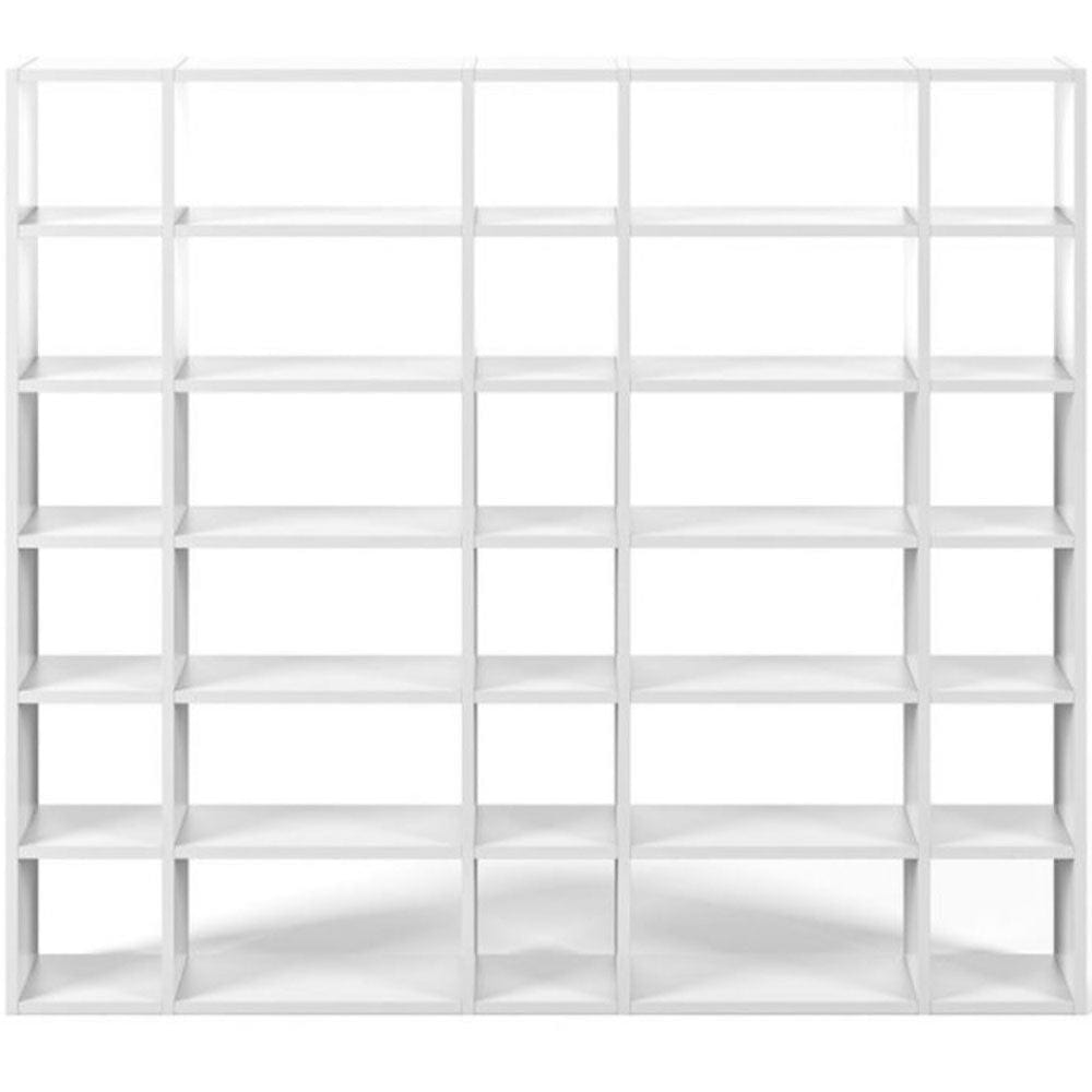 TemaHome Pombal 055, bibliothèque de rangement, en bois, blanc