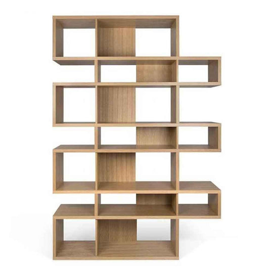 TemaHome London 003, bibliothèque d’une hauteur de 220 cm, en bois, chêne