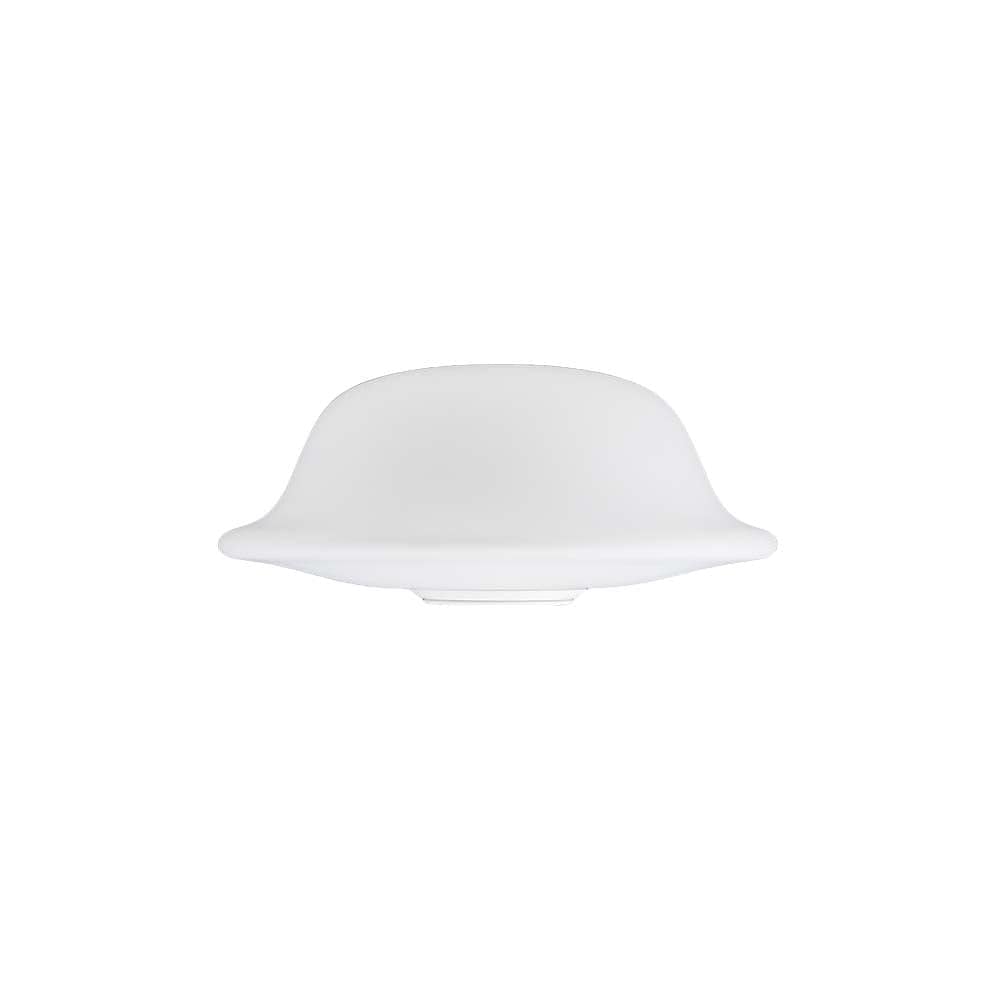 Umage Butler, abat-jour en forme de chapeau, en verre, blanc opaque