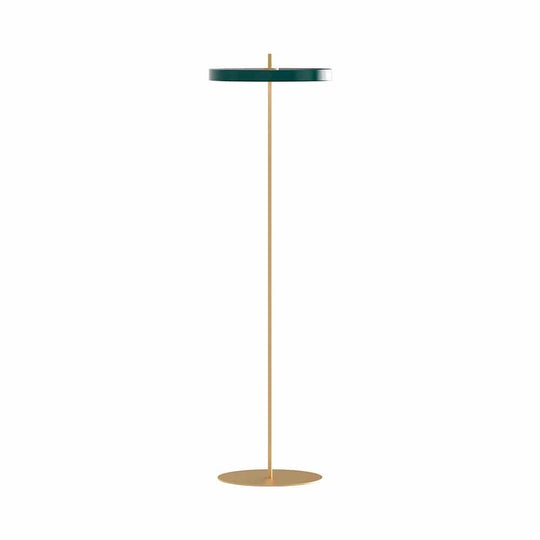 Umage Asteria, lampe sur pied LED ronde, en acier et acrylique,  vert forêt