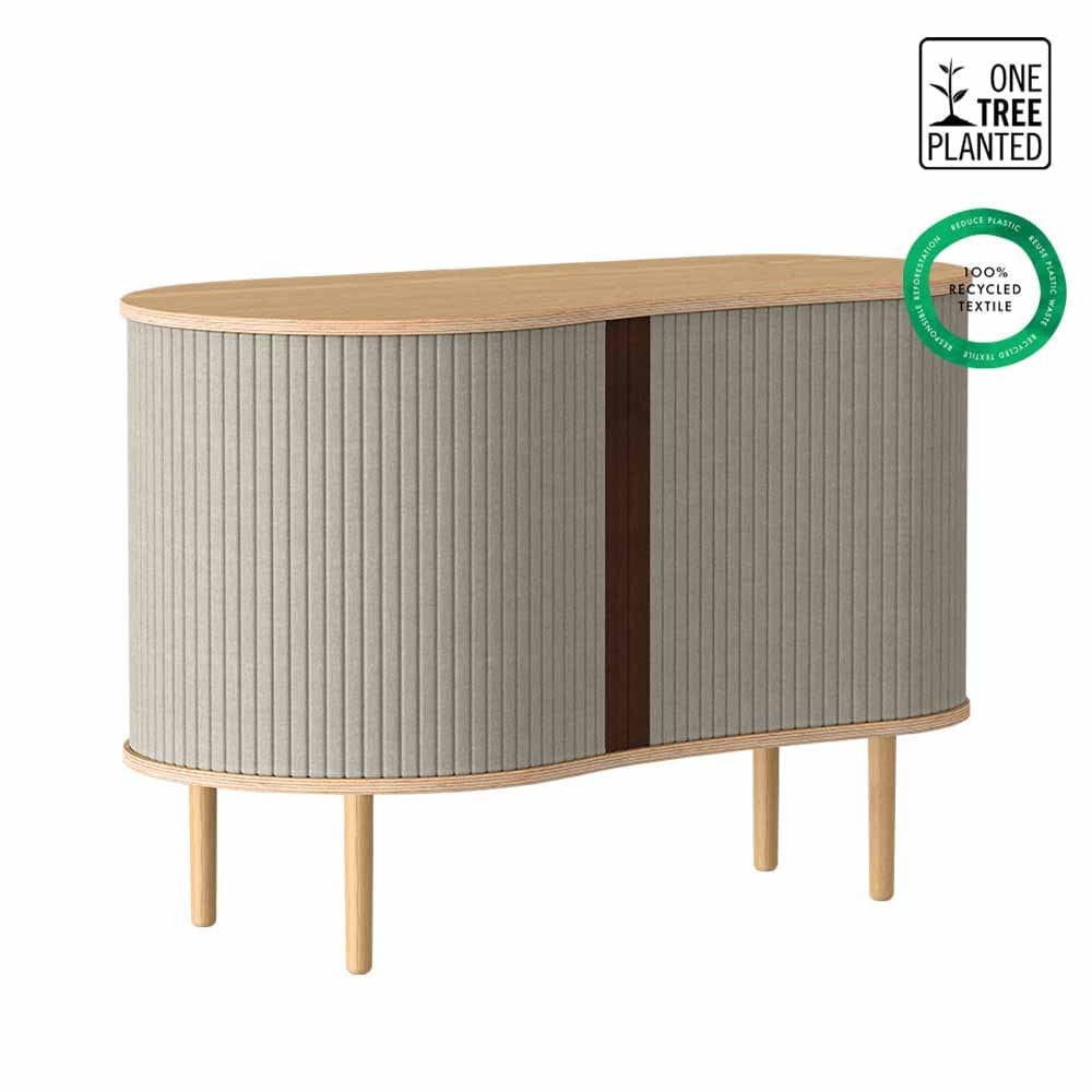 Umage Audacious, cabinet de rangement, en bois, sable blanc, chêne