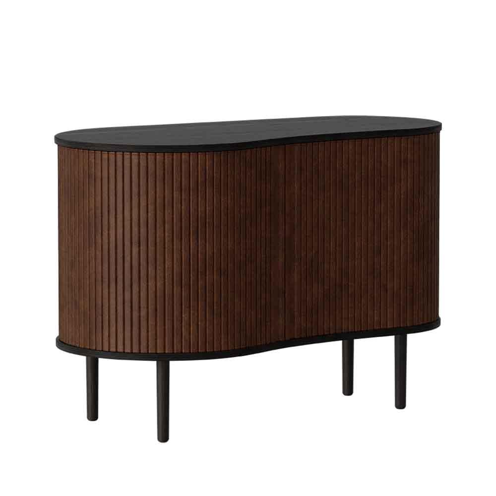 Umage Audacious, cabinet de rangement, en bois, noisette, chêne noir