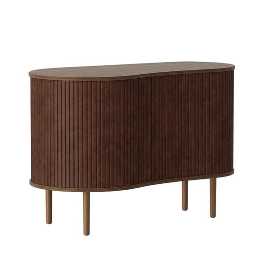 Umage Audacious, cabinet de rangement, en bois, noisette, chêne foncé