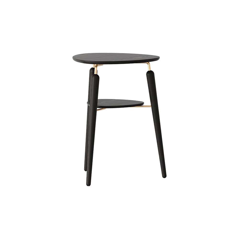 Umage My Spot, table d’appoint, en bois et acier,  chêne noir, laiton