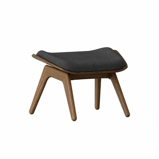 Umage The reader, ottoman pour accompagner le fauteuil, en bois et polyester, ombre, chêne foncé