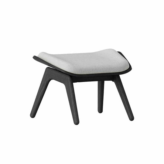 Umage The reader, ottoman pour accompagner le fauteuil, en bois et polyester, sterling, chêne noir