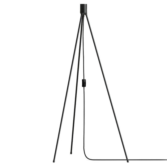 Umage Tripod Floor, base pour lampe sur pied, en aluminium, noir